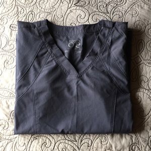 Gray Barco One scrub top